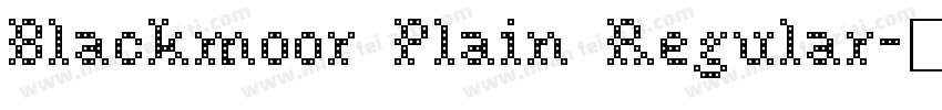 Blackmoor Plain Regular字体转换